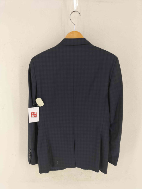 ナノユニバース NANO universe チェック テーラードジャケット パンツ セットアップ メンズ 46