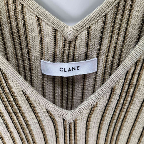 クラネ CLANE ランダムストライプニットワンピース レディース JPN:2