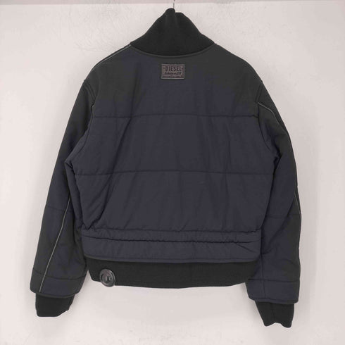 ディーゼル DIESEL グレン期 ダブルジップ リブ付き フライトジャケット ボンバージャケット ブルゾン メンズ import:S
