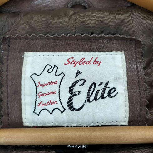 Elite real leather リアルレザーライダースジャケット メンズ LLL