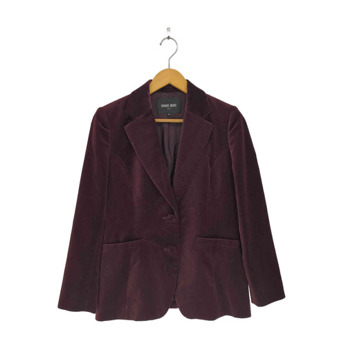 ハナエモリ HANAE MORI Deux ベロア2Bテーラードジャケット レディース 40