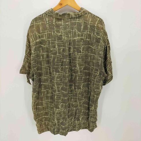 ペリーエリス PERRY ELLIS 90S 総柄 S/S シルクシャツ メンズ JPN:XL