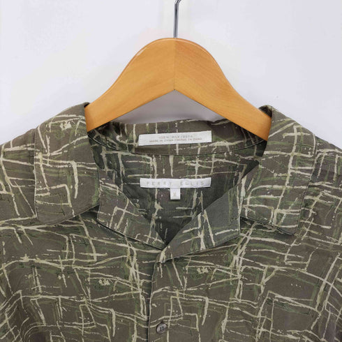 ペリーエリス PERRY ELLIS 90S 総柄 S/S シルクシャツ メンズ JPN:XL