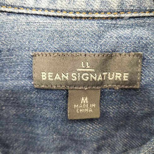 エルエルビーンシグネチャー L.L.Bean SIGNATURE レイクウォッシュ デニムシャツ メンズ import:M