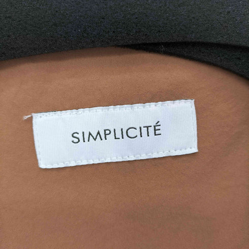 シンプリシテェ SIMPLICITE タスランフードロングコート レディース