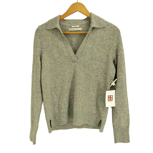 アバクロンビーアンドフィッチ Abercrombie & Fitch カシミヤ100 スキッパー ニット レディース import:S