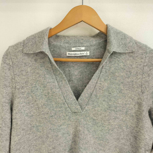 アバクロンビーアンドフィッチ Abercrombie & Fitch カシミヤ100 スキッパー ニット レディース import:S