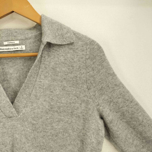 アバクロンビーアンドフィッチ Abercrombie & Fitch カシミヤ100 スキッパー ニット レディース import:S