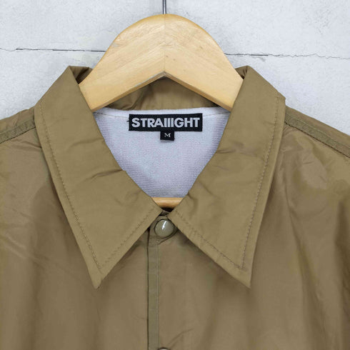 ストレイト STRAIIIGHT ロゴ刺繍コーチジャケット メンズ JPN:M