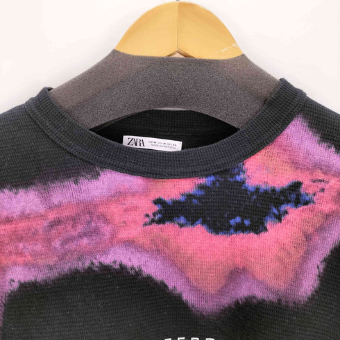 ザラ ZARA サーマルクルーネックTシャツ メンズ import:M