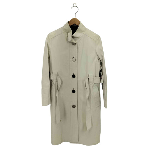 アクアスキュータム AQUASCUTUM ラムレザー スタンドカラーコート レディース 8