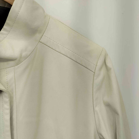 アクアスキュータム AQUASCUTUM ラムレザー スタンドカラーコート レディース 8