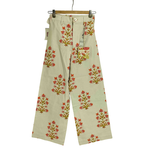 SZ Blockprints DISCO PANT LILY フラワープリント ディスコパンツ レディース JPN:XS