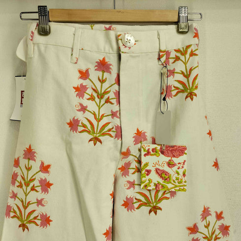 SZ Blockprints DISCO PANT LILY フラワープリント ディスコパンツ レディース JPN:XS