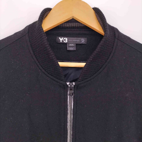 ワイスリー Y-3 ウール プリマロフト 袖切替 ダブルジップ スタジャン メンズ import:M