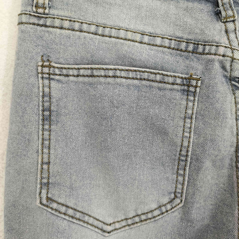 FOLLOWIN レースデザインフレアデニムパンツ Y2K レディース M