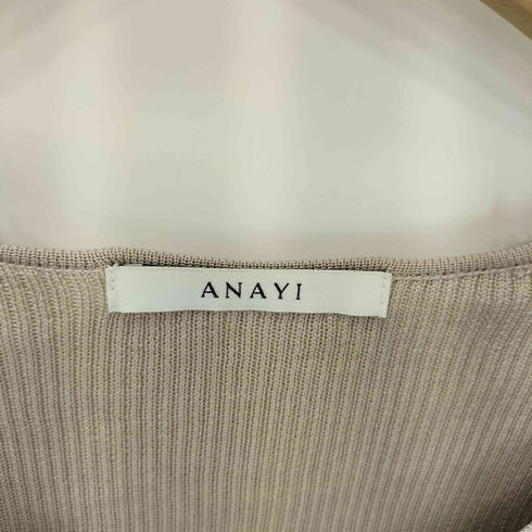 アナイ ANAYI フロントボタン ニット カーディガン レディース 38