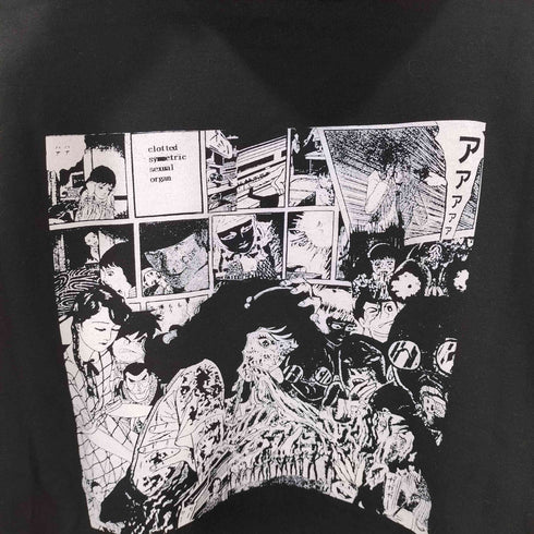 エクスペリメンタル デスメタル グラインドコア グラインドロック アートワーク プリント プルオーバー パーカー メンズ import:L