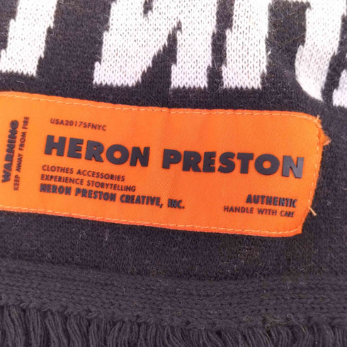 ヘロンプレストン HERON PRESTON バイカラー マフラー メンズ