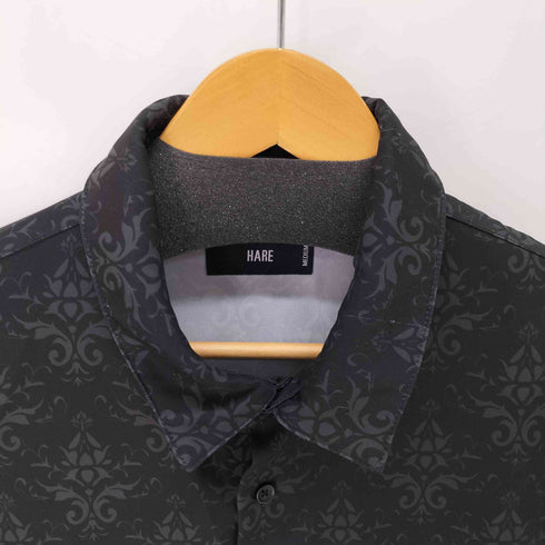 ハレ HARE 総柄 ポリエステル長袖シャツ メンズ JPN:M