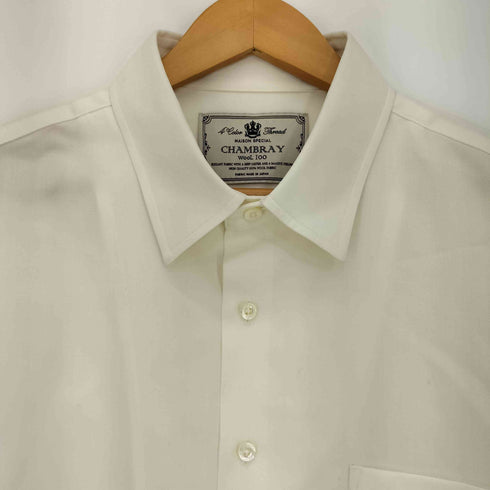 メゾンスペシャル MAISON SPECIAL 25aw 4 Colors Chambray Washable Wool Prime-Over Regular Collar Shirt メンズ JPN:2