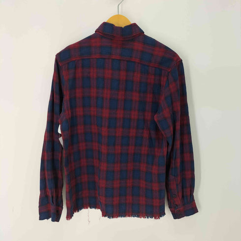 サブサエティ Subciety FRINGE CHECK SHIRT メンズ JPN:L
