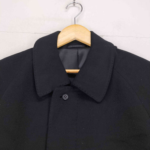 ピュア カシミヤ pure cashmere カシミヤ100比翼ステンカラーコート メンズ JPN:L