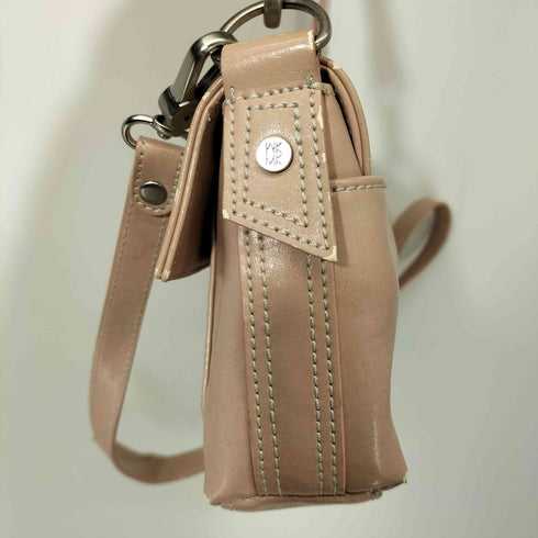 ミッシェルクラン MICHEL KLEIN 2WAY フェイクレザー ハンドバッグ レディース