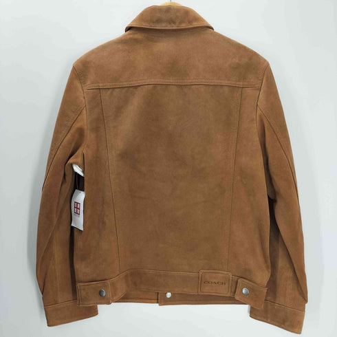 コーチ COACH SUEDE LEATHER JACKET スエード レザー トラッカー ジャケット メンズ import:XS