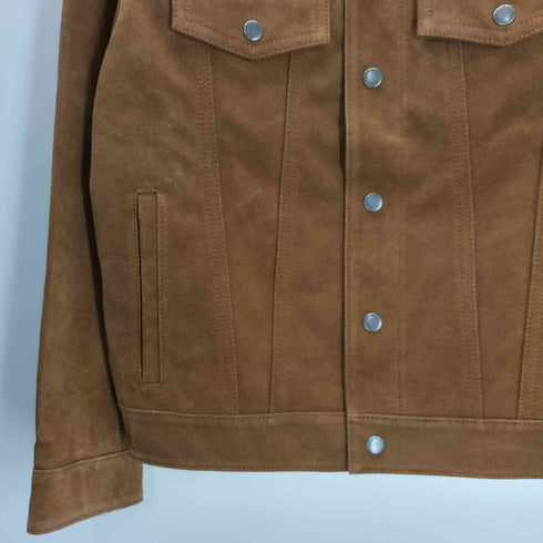 コーチ COACH SUEDE LEATHER JACKET スエード レザー トラッカー ジャケット メンズ import:XS