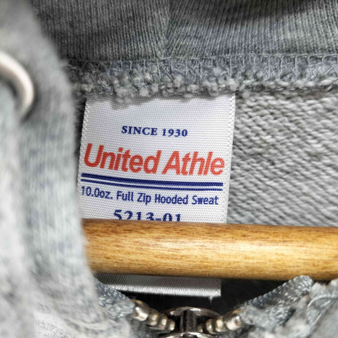 ユナイテッドアスレ UNITED ATHLE ホーンプリント コットンジップアップパーカー メンズ JPN:XL