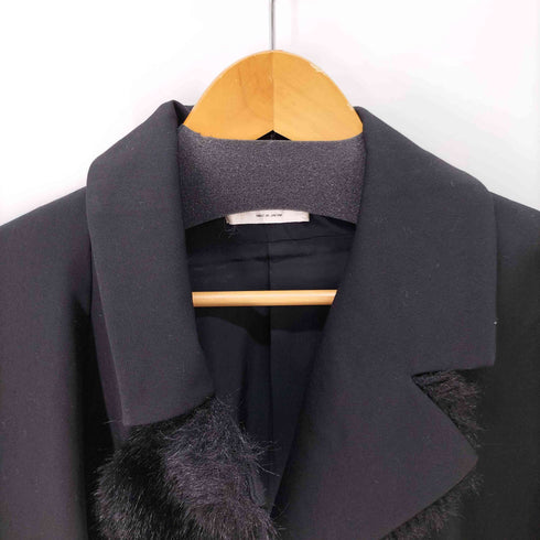 ローブドシャンブルコムデギャルソン robe de chambre COMME des GARCONS ファー ウールギャバ ジャケット レディース