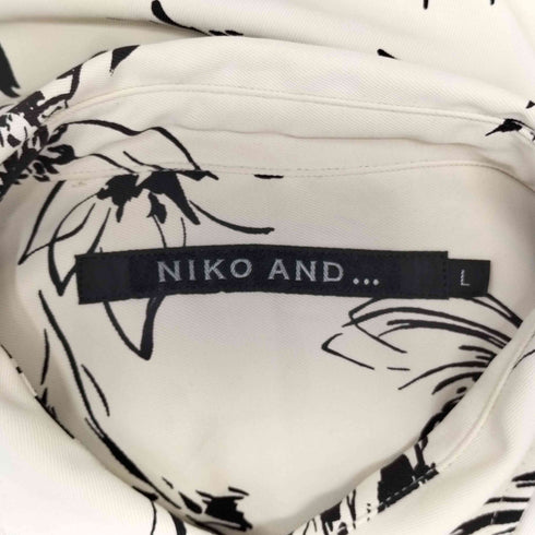 ニコアンド niko and... 花柄 L/S シャツ メンズ JPN:L