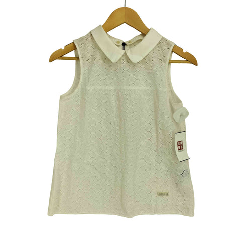 バーバリーブルーレーベル BURBERRY BLUE LABEL 2way レース ノーリーズ ブラウス レディース EUR:38