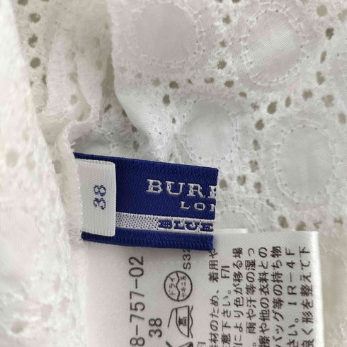 バーバリーブルーレーベル BURBERRY BLUE LABEL 2way レース ノーリーズ ブラウス レディース EUR:38