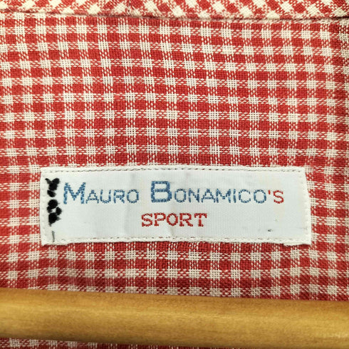 MAURO BONAMICO'S SPORT MADE IN ITALY 1ポケットチェックシャツ メンズ 16 1/2