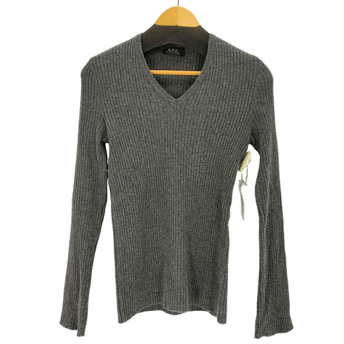 アーペーセー A.P.C. フランス製vネックウールニット レディース