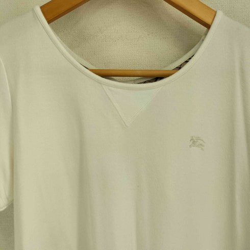 バーバリーブルーレーベル BURBERRY BLUE LABEL ロゴ刺繍 パフスリーブ バックレース S/S レディース EUR:38