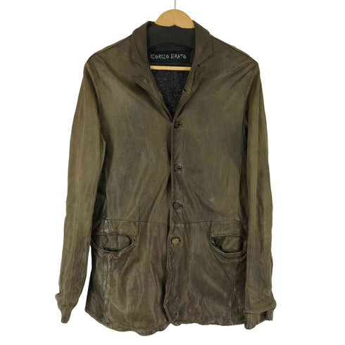 ジョルジオブラット Giorgio Brato レザー テーラードジャケット メンズ JPN:44
