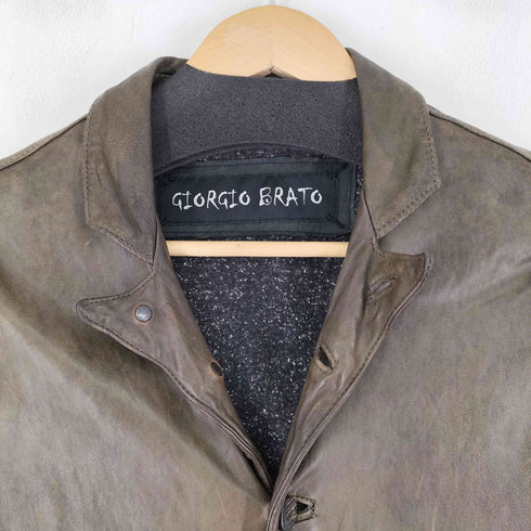 ジョルジオブラット Giorgio Brato レザー テーラードジャケット メンズ JPN:44