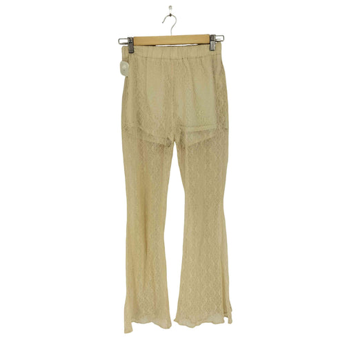 last virgin シースルーレースフレアパンツ Y2K レディース