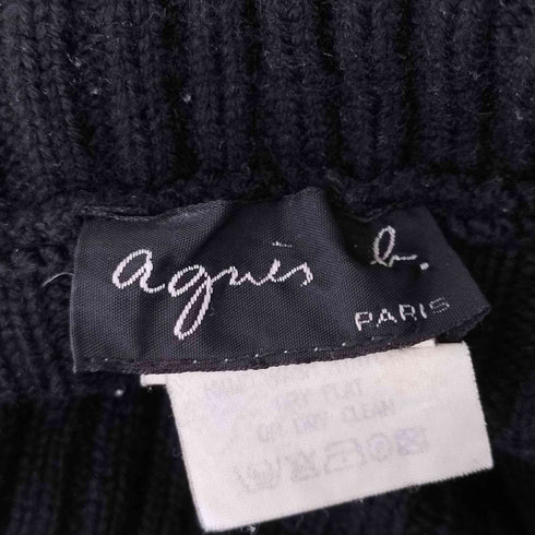 アニエスベー agnes b. フランス製リブ編みハイネックウールニット レディース JPN:1