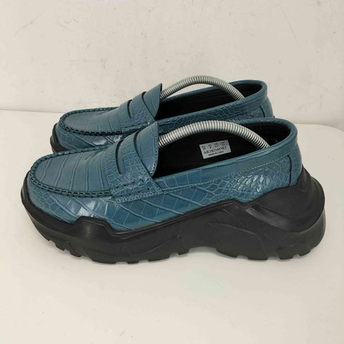 AKIKOAOKI THREE TREASURES Regulated Gravity crocodile textured pattern Blue レディース 25cm