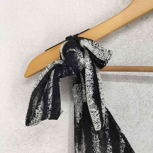 ALINNV STUDIO ゼブラ柄デザインワンピース Y2K レディース