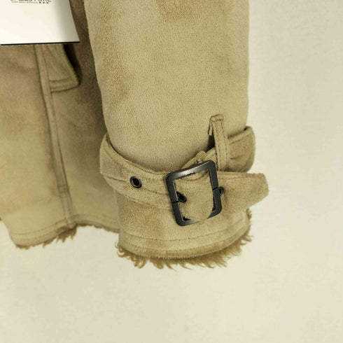 NOTA BENE ファーフード ジップアップ ムートンコート Y2K メンズ