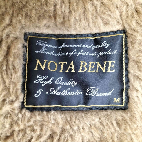 NOTA BENE ファーフード ジップアップ ムートンコート Y2K メンズ