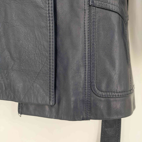 YORN boutique ファー レザーハーフコート レディース