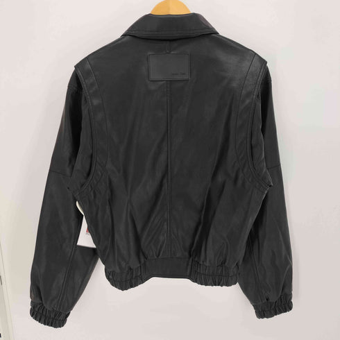 マーティンキム Matin Kim POCKET POINT WASHED LEATHER JUMPER レディース import:S