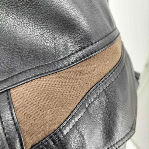 マーティンキム Matin Kim POCKET POINT WASHED LEATHER JUMPER レディース import:S