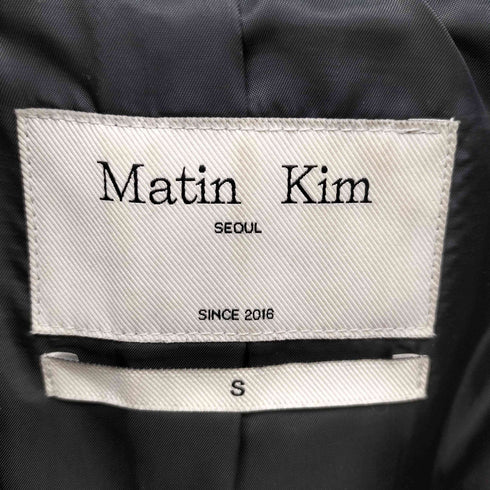 マーティンキム Matin Kim POCKET POINT WASHED LEATHER JUMPER レディース import:S